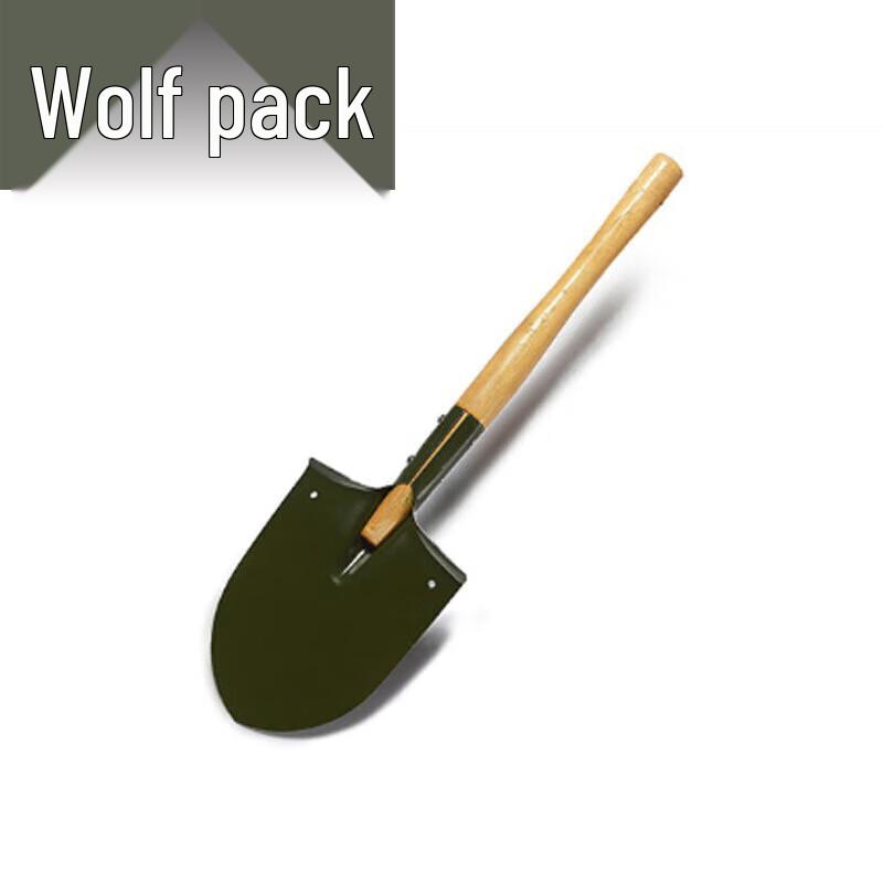Jungle Wolf Engineer Shovel with Wooden Handle