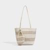 Lazy wind woven armpit bag women's seaside vacation beach bag large capacity shoulder straw woven tote bag