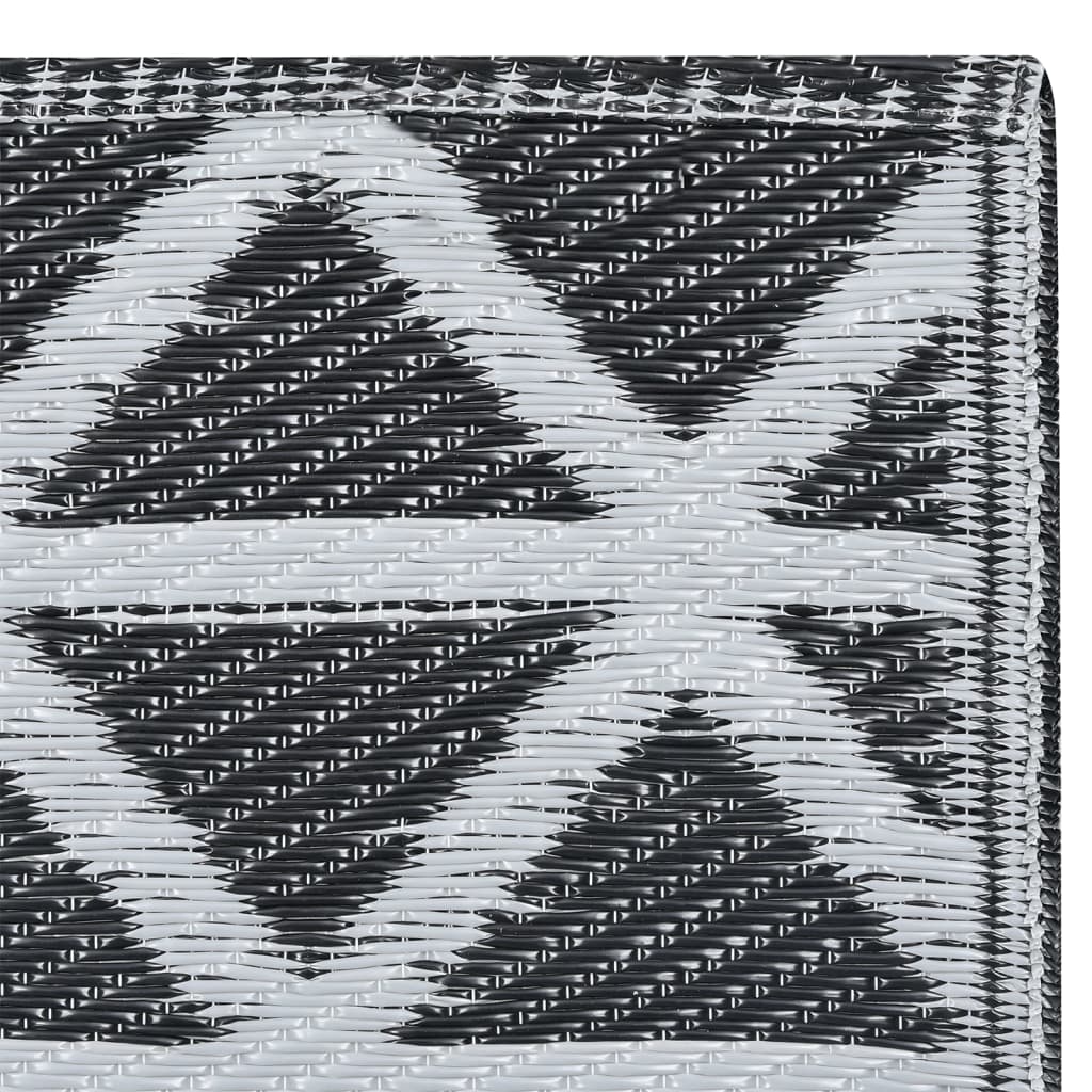 Outdoor Rug ARAKIL Black 160x230 cm PP