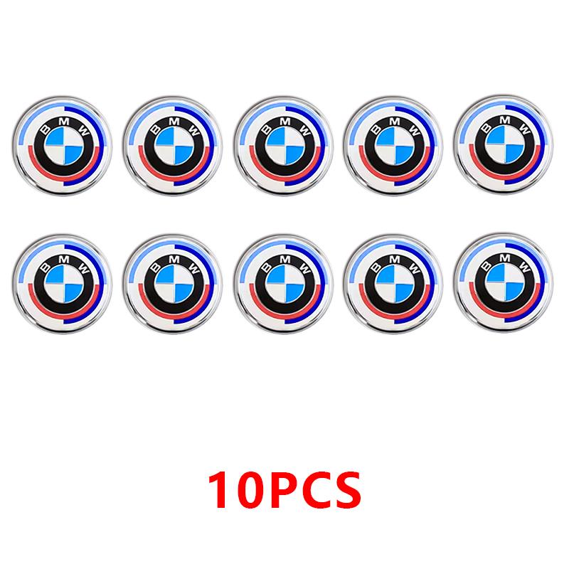 

11mm Car Key Badge Emblem Replacement 14mm Car Key Stickers For BMW M Logo 50th Anniversary X1 X2 X3 X4 X6 E83 F39 F10 F30 F48 11mm