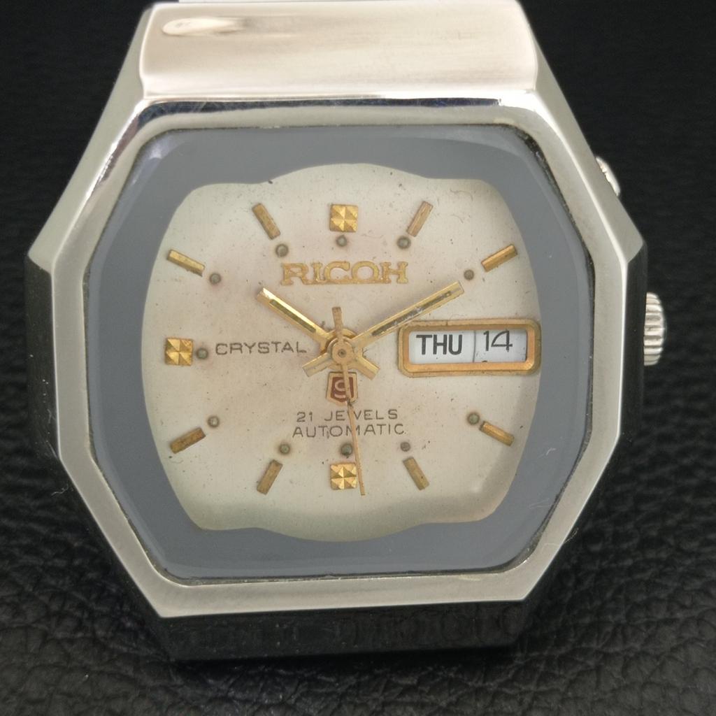 RARE VINTAGE RICOH R31 AUTOMATIC JAPAN MENS ORIGINAL DIAL WATCH A707972-1