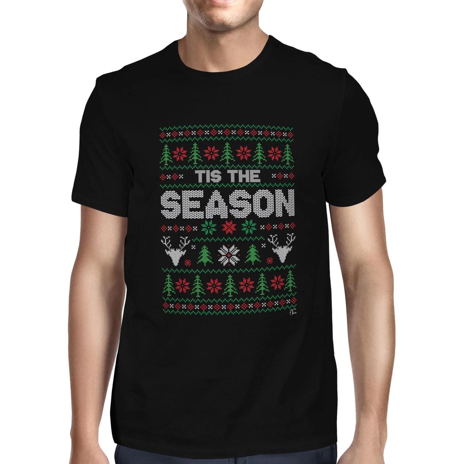 1Tee Mens Tis The Season - Christmas T-Shirt L
