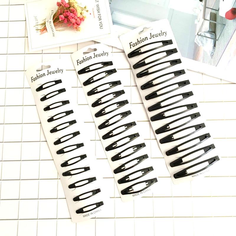 Black Frosted Hair Clip - Elegant, Simple Design