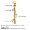 Ins Y2K Flower Natural Stone DIY Pendant Keychain, 18K Gold Plated Multi-element Pendant Chain