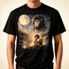 Punch Monkey Moon 90s Retro Animal Vintage T-Shirt