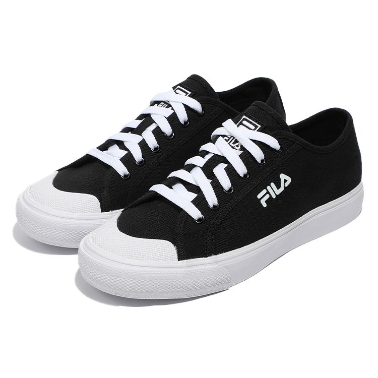 Fila Classic Kicks B V2 Comfortable Shock Absorbing Durable Lightweight Breathable Low Top Skate Shoes Unisex Sneaker Black White 1XM01537D_001