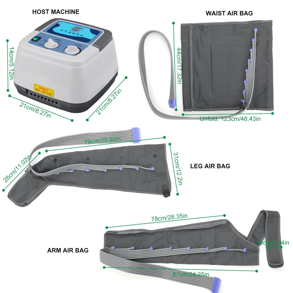 Infrared Therapy Arm Waist Pneumatic Vibration Air Wave Pressure Machine Electric Pressotherapy Air Compression Leg Foot Massager