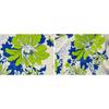 Floral Breeze 144 TC 100% Cotton Double Bedsheet with 2 Pillow Covers, Green , 144 - 200 tc
