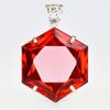 Czerwony Rubin Syntetyczny 104 Ct Fantazyjny Wisiorek Certyfikowane Srebro Próby 925 AI-79-NS