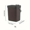 Platzsparender Soft-Close-Mülleimer - 3/5L, Umweltfreundlicher, versiegelter Behälter für Küche & Büro, Kein Strom erforderlich