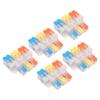 5 Pièces Connecteur de Fil Électrique 3 Entrées 6 Sorties 41A 450V Connecteur de Câble à Épissure Rapide pour 0.5?6mm2