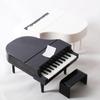 112 Dollhouse Mini Piano With Stool Musical Instrument Model For Doll House Accessories Decor Miniature Retro Piano Set