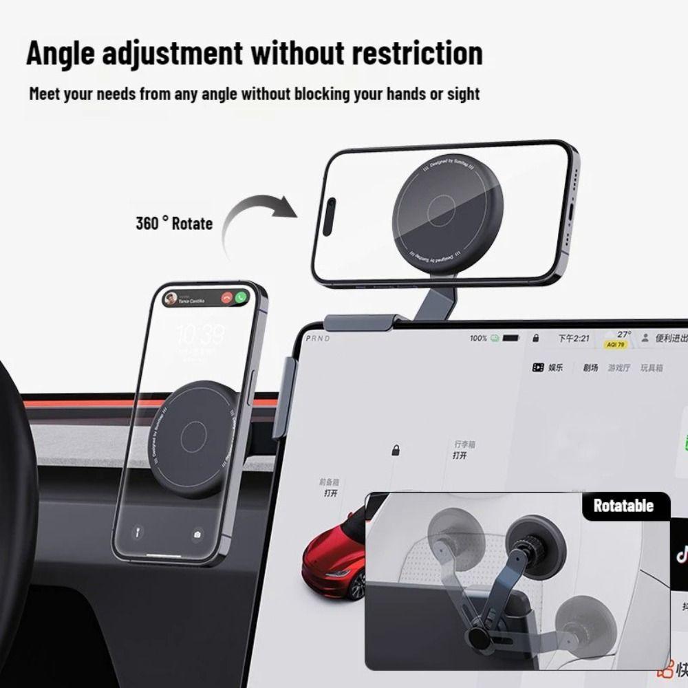 ABS Car Phone Holder Silicone Mobile Phone Mount Universal Phone Bracket Vehicle Mount