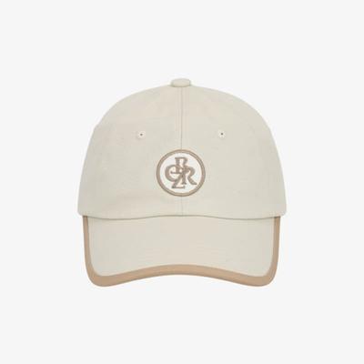 CITYBREEZE Circle Logo Trimming Ball Cap_BEIGE
