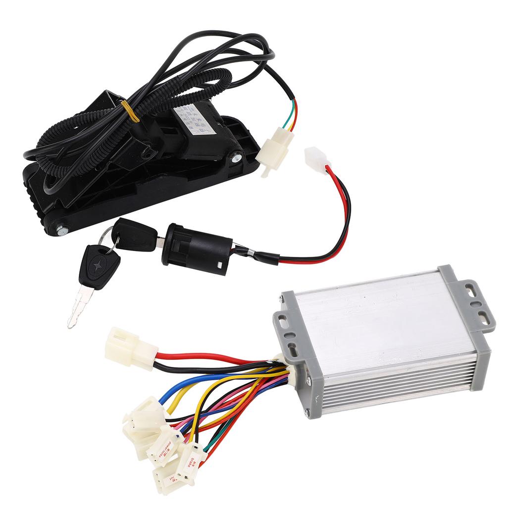 48V 1000w Brushed Motor Controller with Foot Throttle Pedal Electric Bicycles Conversion Kit for Electric Scooters