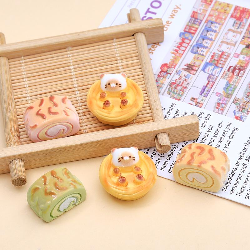 Adorable Cat Egg Tart DIY Resin Charms: Hair Clips & Crocs Decorations