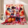 3D Mickey and Minnie Mouse Blankets Ultra Soft Cozy Blanket Lightweight Fleece Fuzzy Plush Throw Blankets for Bed Chair Gifts
