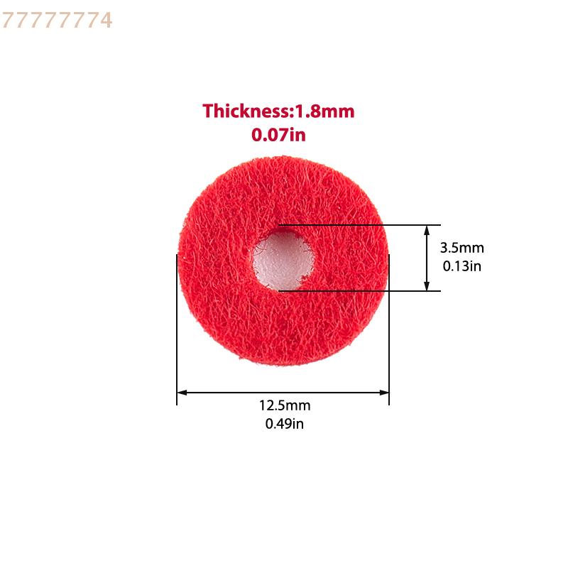 90Pcs Felt Piano Washers Pads Piano Tuning Accessories Pack of Circular Felt Washers for Piano Maintenance