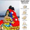 1 stuks Wonder Woman, Superheld Flanellen Plaid Deken Zacht, Warm & Gezellig voor Bank, Bed, Kantoor en Reizen Veelzijdig Alle Seizoenen Cadeau, Kerstcadeau