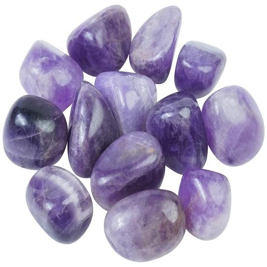 Amethyst Trommelsteine Reiki Chakra Heilung Dekorative Kieselsteine, Schmuckstein, Vasenfüller,