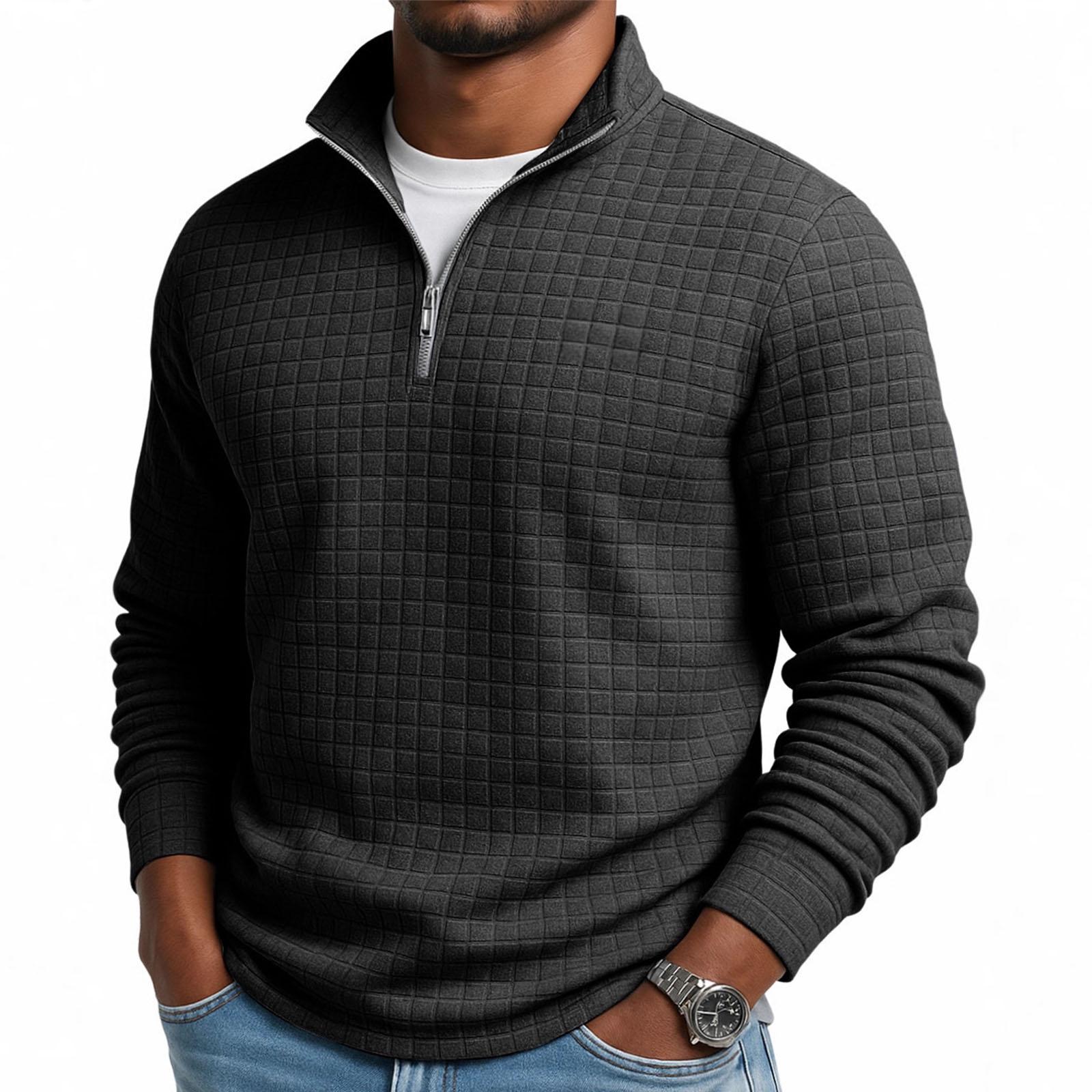 

Мужская толстовка свободного кроя с длинными рукавами и круглым вырезом XXL чёрный