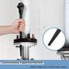 Square Head Double Ended Ratchet Wrench Heavy Duty Round Head Quick Release for Auto Pipe DIY Spanner Lever Hand Tool