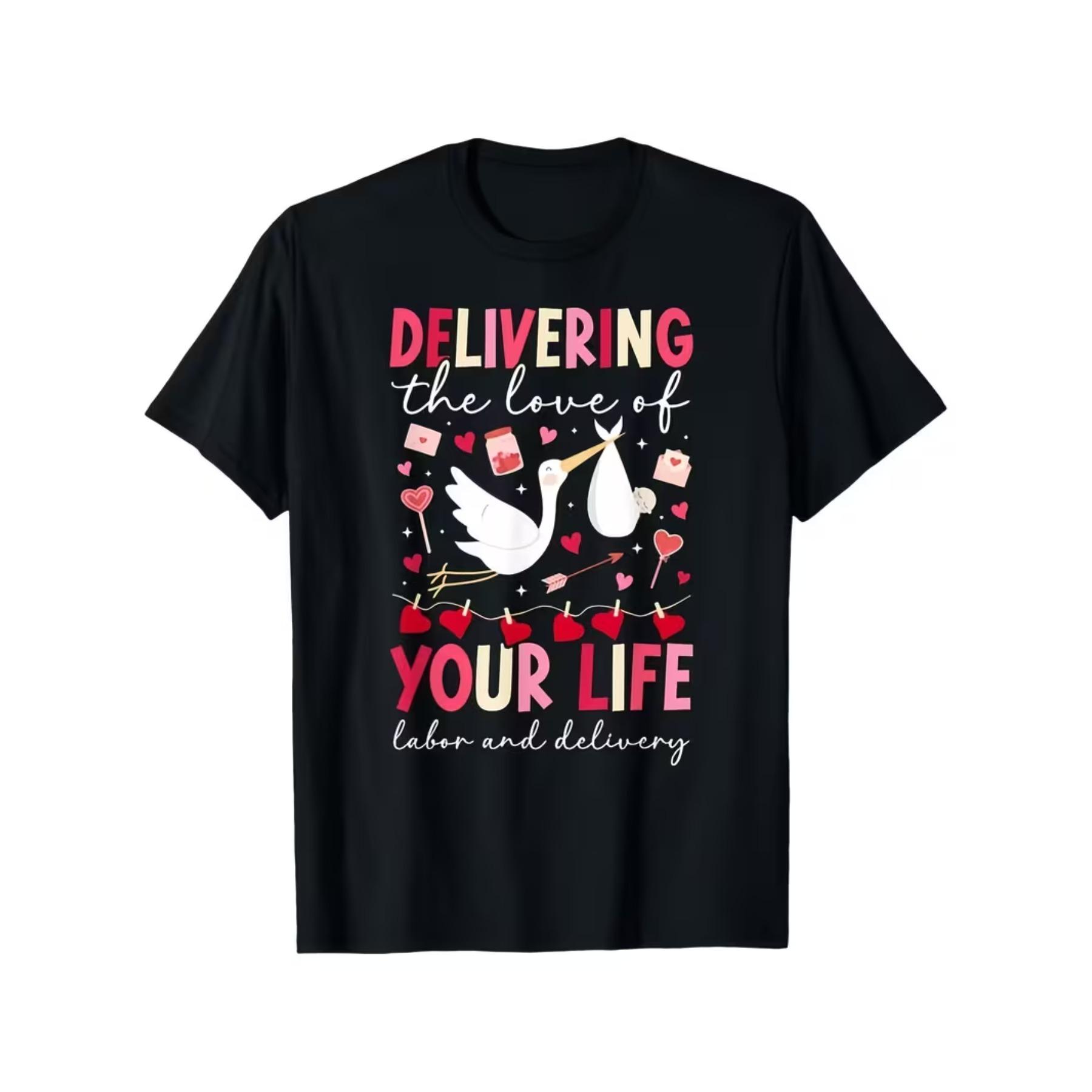 

Labor and Delivery Nurse Valentine L&D Nurse Valentines Day T-Shirt Shirts XXL