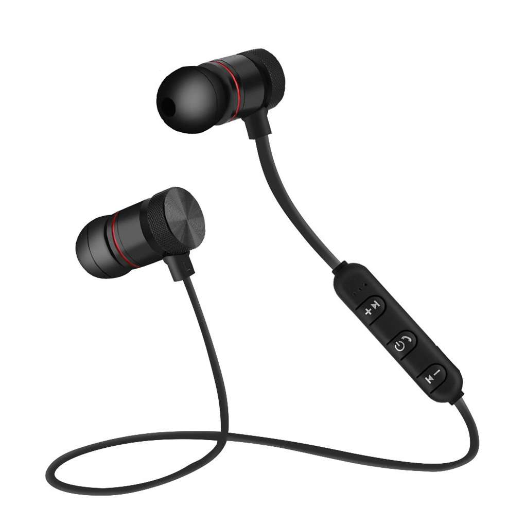 Bluetooth Stereo Metal Magnetic In-ear Headset Hands-free Earphone Headphone
