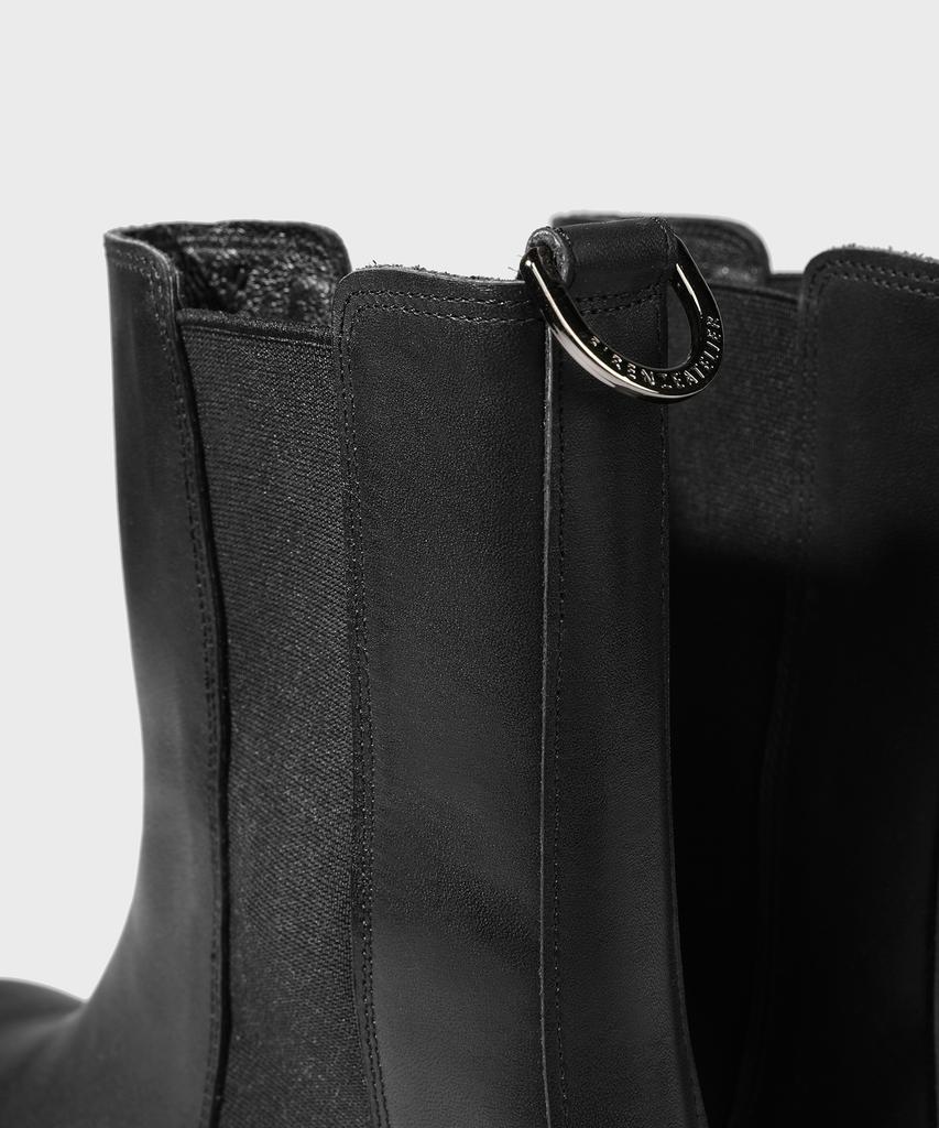 Firenze Atelier [Vibram] Minimal Line Pull-Up Leather Chelsea Boots 9900 [Shine Black]