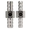 Fuel Pressure T Fitting Adapter T Fitting Adapter 304 Stainless Steel Rubber High Performance For Fuel Pressure Gauge Or Sensor Fuel System 2