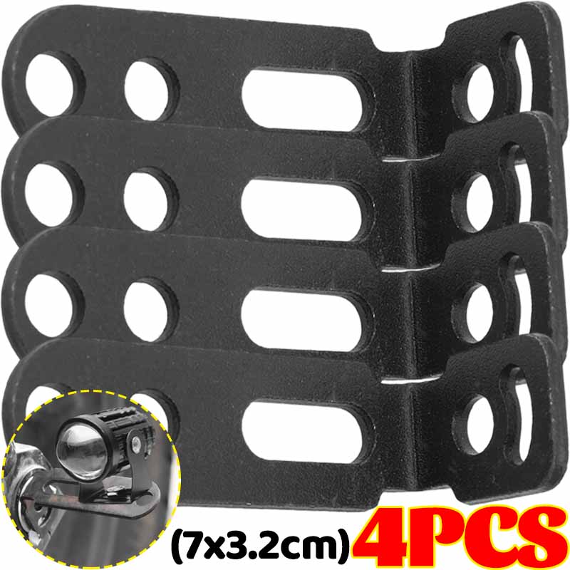 Universal Motorcycle LED Spotlight Bracket Fog Light Mount Clamp Holder No Drilling Extension Rod for Electric Bike Scooter ATV
