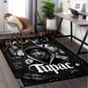 1pc Rap,Legend,Hip Hop Office Carpet Soft Polyester Non Slip Machine Washable Indoor Carpet Living R