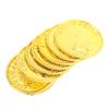 100Pcs/Bag Gold Fake Coins Shining Pirates Plastic Coin Party Currency Toy Game