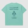 T-shirt a maniche corte con grafica Wave Sunday LECOQ - Menta (Qq223Srs61) (Un tipo)