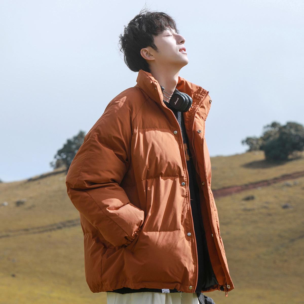 Мужское модное новое зимнее толстое хлопковое пальто с длинным рукавом — фото 10