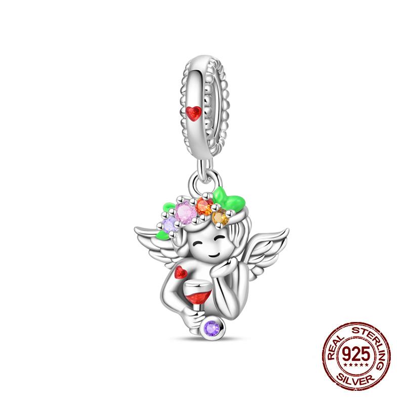 Wine Bottle Charms Copper Rum Brandy Whiskey Tequila Beads Fit 3Mm Original Bracelets Diy Jewelry Birthday Gift