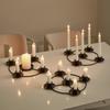 Decorative Candle Stands Iron Taper Candle Holders Candelabra Retro Candlestick Holders for Wedding,Table Centerpieces