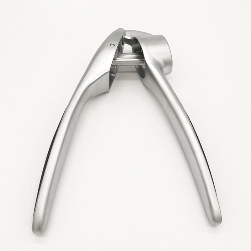 Stainless Steel Zinc Alloy Garlic Press & Masher - Multifunctional Kitchen Tool