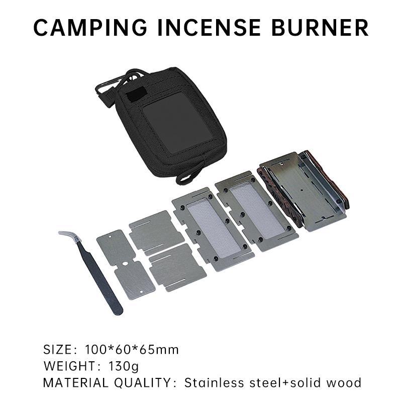 

Мини-печь для дров из нержавеющей стали для кемпинга на открытом воздухе, подставка для ароматерапии, портативная изысканная домашняя декоративная печь для ароматерапии