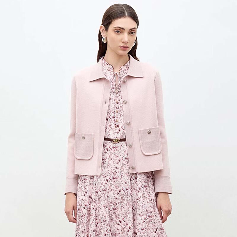 JESSIE Women's Sweet Lapel Knit Cardigan