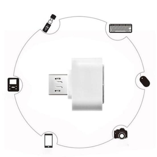 V8 Mini Mikro USB Erkek - Android Telefon için Kadın U Disk OTG Adaptör Dönüştürücü