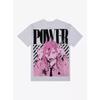 Summer Men's T-shirts Japanese Anime Chainsaw Man Power Graphic Clothing Harajuku Y2K  Half-sleeve Women’s Oversized Cotton Tops