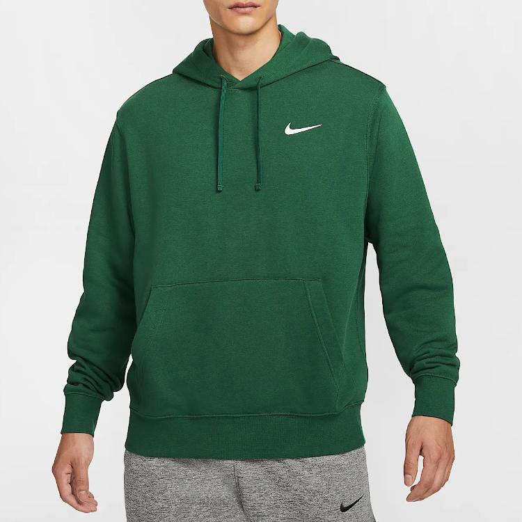 Nike Logo Hooded Comfortable Casual Sports Long Sleeve Sweatshirt Men sweatshirt Canyon-Green White HF1177-341