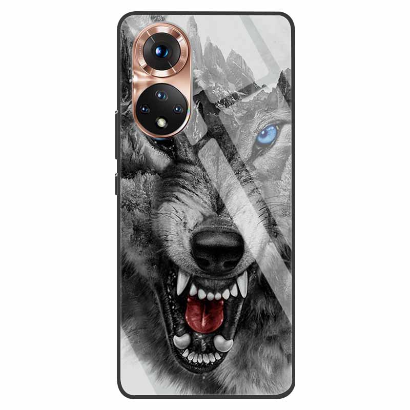 Luxury Case for Huawei Honor 50 Cover Tempered Glass Cover for Huawei Honor 50 Phone Case Honor50 6.57" Coque Bag Fashion Bumper