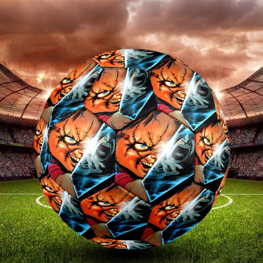 Bride of Chucky Print Size 5 Soccer Ball, Standard Match Football for Sports Game and Team Practice, Ideal Gift for Soccer Fans
