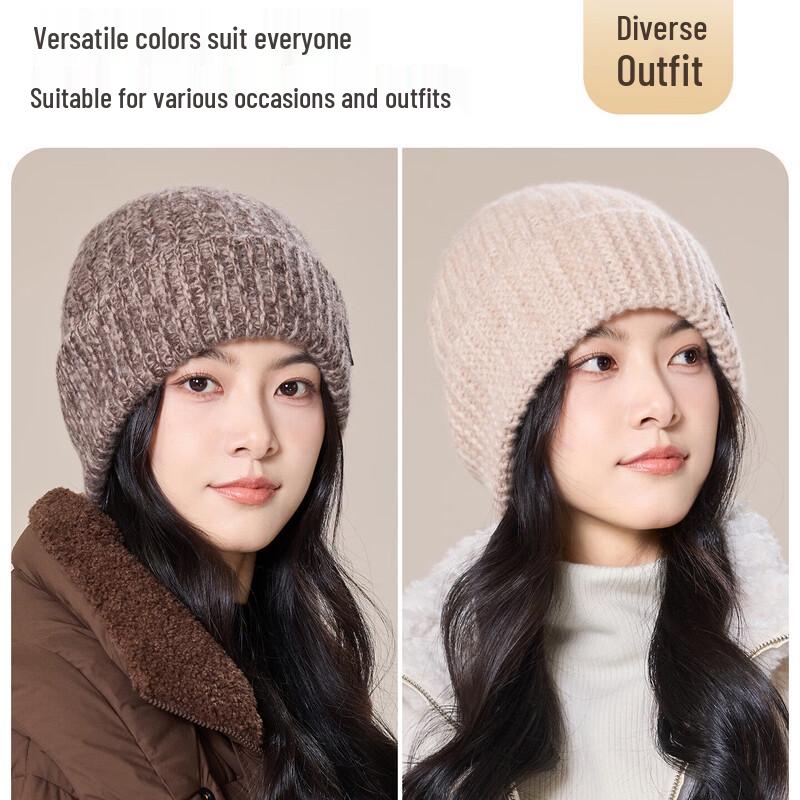 JIUMU Women's Wool Beanie Hat