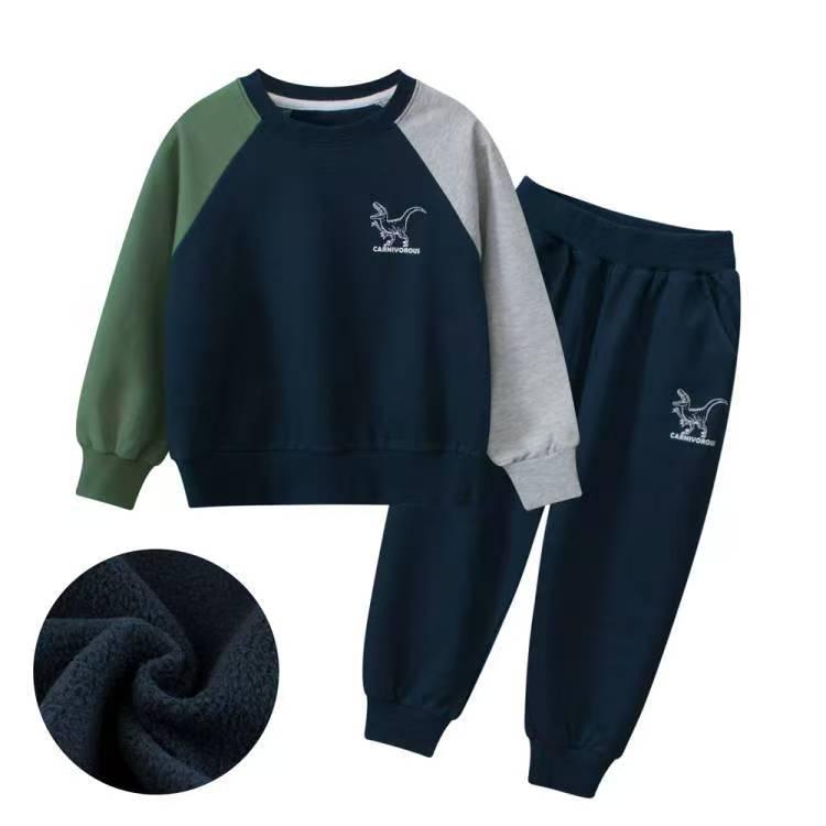 27kids Trendy Korean Style Boys' Two-Piece Set - Autumn/Winter 2024 Collection