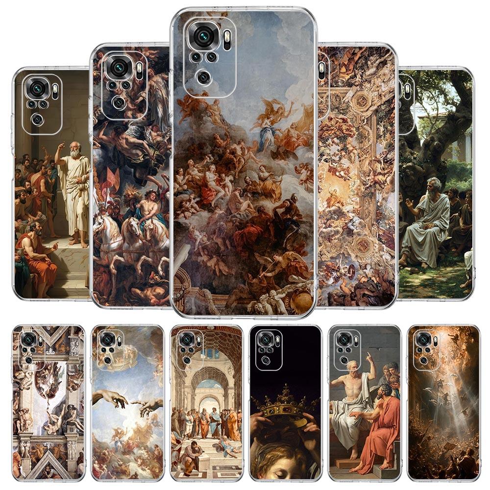 Renaissance-Kunst Gemälde Weiche Handyhülle für Xiaomi Redmi Note 15 14 13 12 4G 10 11 Pro Plus 5G 14C 13C 12C 10C 9A Hülle