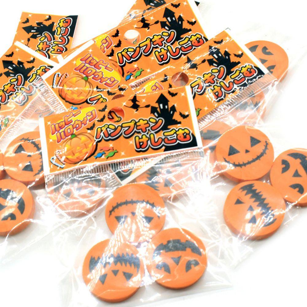 any trace School Stationery Pencil Rubber Correction Supplies Halloween Eraser Pumpkin Eraser