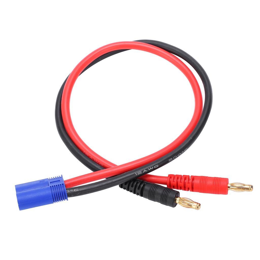 4.0mm Banana Head to EC5 Plug 12AWG Silicone Wire 36.3cm for B6 Lipo Battery Charger